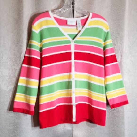 Liz Claiborne Button Cardigan Sweater sz M  Spring - Picture 1 of 4